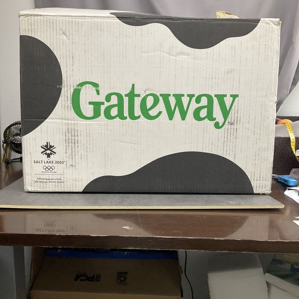 Gateway Computer Original Cow Print Empty Box Y2K